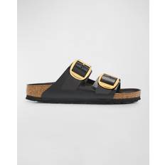 Sandalias Birkenstock Arizona Big Buckle Natural Leather - Patent Black Gold