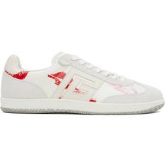 Balmain Herr Sneakers Balmain Läder Kalvskinn Svan Tränare -