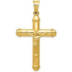 Gold Charms & Pendants 14K Yellow Gold Reversible Crucifix Pendant