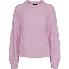 Pieces Neo Knitted Jumper - Pink Lavender