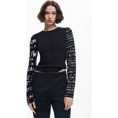 Desigual Tops Desigual T-shirt Met Bedrukte Mouwen - Noir