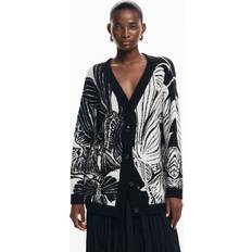 Cardigan Desigual Printed cardigan BLACK