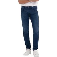 Replay Men Jeans Replay Slim-fit Jeans, male, Blue, Blue Worn Out Zip Jeans