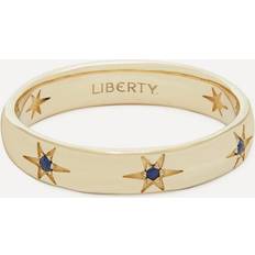 9k Rings Liberty 9ct Gold Ianthe Star Sapphire Band Ring Luxury Valentine's Gift for Her