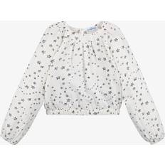 Blouses & Tunics Mayoral Girls White Star Print Cotton Blouse (14 year)