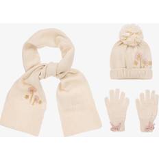 Fille Bonnets Mayoral Ensemble bonnet écharpe et gants 10826 Beige