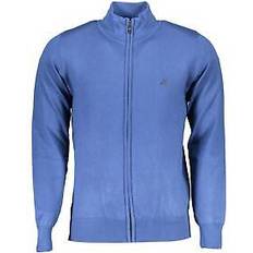 Nylon Cardigans U.s. grand polo bestickter pullover mit reissverschluss sweaters blue Blau