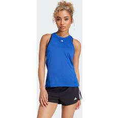 Fitness & Gym Mouwloze shirts Sporttop Designed For Training - Royal Blue/Koningsblauw/Wit