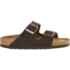 Birkenstock Guld Sandaler Birkenstock Arizona SFB Suede Sandaler - Mocca