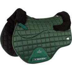 Green Saddle Pads Sattelunterlage für Pferde Satin und Wolle Premier Equine Atlantis CC Vert