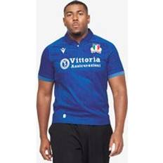 Ropa de aficionado deportivo Macron Italy Rugby 24/25 Home Shirt Blue