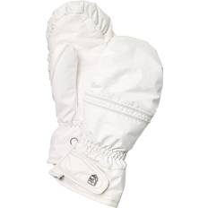 Hestra Primaloft Leather Female Mitt - Ivory/Offwhite