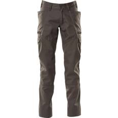 Beige Work Pants Mascot Accelerate Trousers with Thigh Pockets - Dark Anthracite