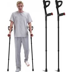 Caminantes VEVOR VEVOR Forearm Crutches 10-Level Height Adjustable Walking Crutches 1 Pair 350LBS