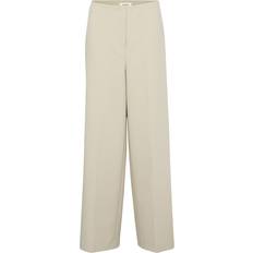 Soaked in Luxury Hosen & Shorts Soaked in Luxury Slcorinne Wide Long Pants Bukser 30407228 Oatmeal (XXLARGE)