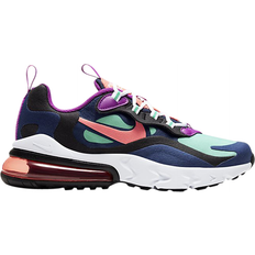 Air Max 270 React GS Kinetic Green Blue Ember Kid's Multi-Color