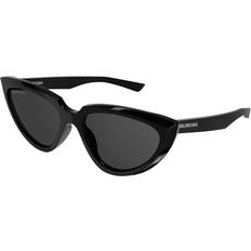 Balenciaga Cat eyes - Dam Solglasögon Balenciaga BB0182S 001 Solglasögon Acetat Svart Grå