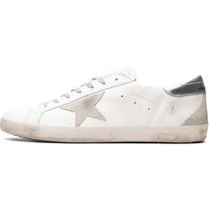 GOLDEN GOOSE Homme Chaussures GOLDEN GOOSE Super-star Femme Avec Contrefort Argenté Et Lettrage