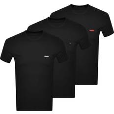 Herr - Silver T-shirts HUGO 3-Pack Crew Neck T-Shirt Black