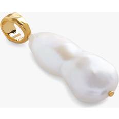 Monica Vinader 18k Charms & Pendants Monica Vinader Capri Gold Vermeil Teardrop Pearl Charm