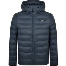 Calvin Klein Black Outerwear Calvin Klein Hooded Puffer Jacket Blue
