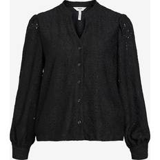 Object Blus objFeodora Marika L/S Shirt Svart