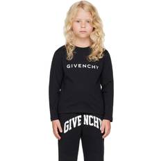 Givenchy Kids Black Printed Logo Long Sleeve T-Shirt 09B Black 10Y