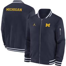 Jordan Jordan Men's Michigan Wolverines Navy Bomber Jacket, Large, Blue