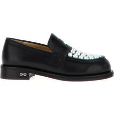 White - Women Loafers Mach & Mach Sirene Mocassini Loafers Bianco/Nero