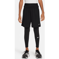 Elastan Basisschicht Nike Pro Dri-FIT Tights für ältere Kinder (Jungen) Schwarz