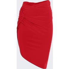 Red - Short Skirts Jacquemus La Mini Jupe Drapeado Skirt