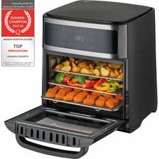 First Austria Heißluftfritteuse 13L 1700W 8 Programme XXL Edelstahl