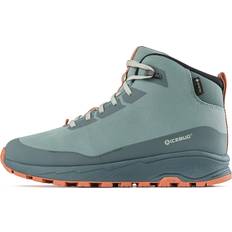 Shoes Icebug Haze Mid Biosole GTX Shoes Women Greenstone/Orange