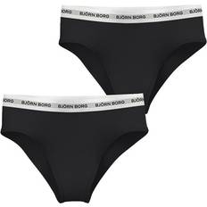 Björn Borg Dame Underbukser Björn Borg Core Logo High Waist Brief 2-pack Sort