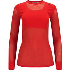 Aclima Dame WoolNet Crew Neck Skjorte (Orange (POINCIANA) X-large)