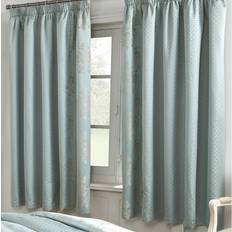 Curtains & Accessories Astoria Grand Gaskin Pencil Pleat Blackout Curtain - Duck Egg (168 cm W x 183 cm H)