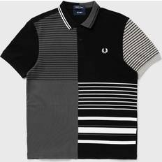 A rayas Camisas Fred Perry Beams Striped Panel Fp Polo T-Shirt Black