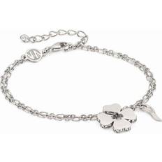 Nomination Silver Armband Nomination Silver Essentials Crystal Clover Bracelet Silver 19cm