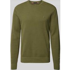 Green Tops Tommy Hilfiger Sweater Essential Structure Olive Green