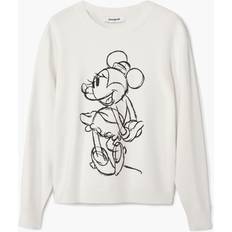 Desigual Oberteile Desigual Pullover Damen Minnie Mouse Blanc