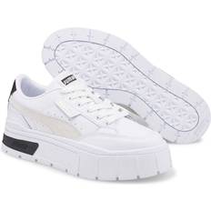 Puma Mayze Stack Sneakers - White/Vaporous Gray