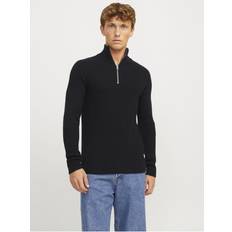 Jack & Jones Jjpannel Knit Half Zip Black