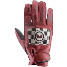 Helstons Logo Leather Gloves