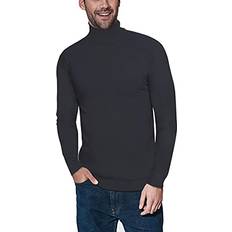 Men - Turtleneck Sweaters X Ray Men's Solid Turtleneck Sweater Heather Charcoal