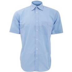 Kustom Kit Short Sleeve Business Shirt Light Blue in