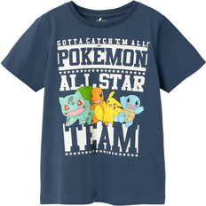 Pokemon T-shirts Barnkläder Name It Dark Denim Just Pokemon T-Shirt Noos