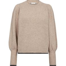 Co'Couture Row Rib Knitted Sweater - Off White