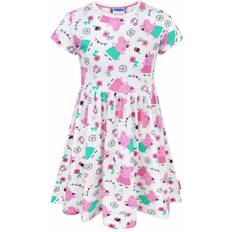 Peppa Pig Dresses Peppa Pig Short Sleeve Skater Dress (Girls White)