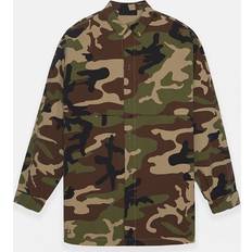 Fear of God Outerwear Fear of God Essentials Men's Woodland Camo Military Nylon Overshirt Jacket