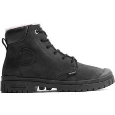 Ruskind Snørestøvler Palladium Sp20 Cuff Lth Wp Boots - Black